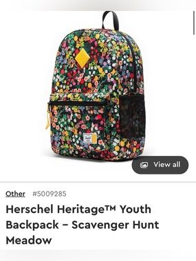 LEGO Herschel Book Bag backpack NEW
